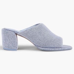 NWOT 3.1 Phillip Lim Padded Denim mules, wrapped block heel, sz38, light blue